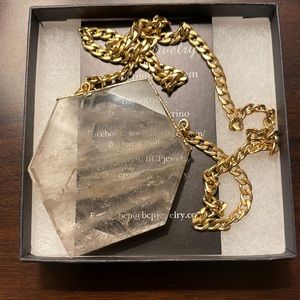 Barbara C Pellegrino Smoky Quartz and Gold Necklace